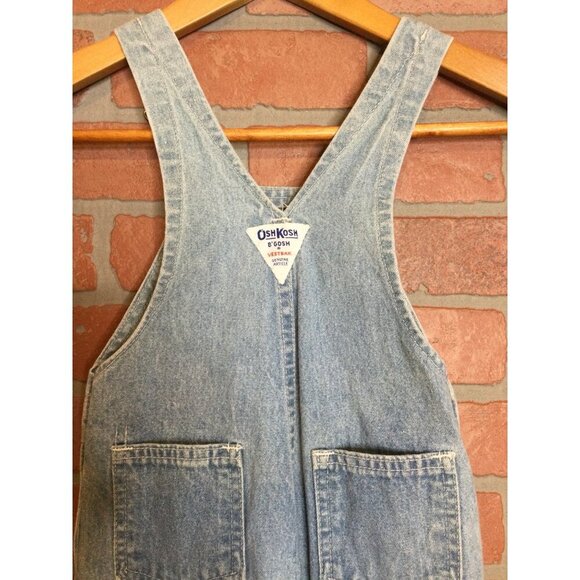 Oshkosh B’gosh Unisex Kids Jeans Denim Overalls Jumper Adjustable Straps Blue 2T - Picture 4 of 9